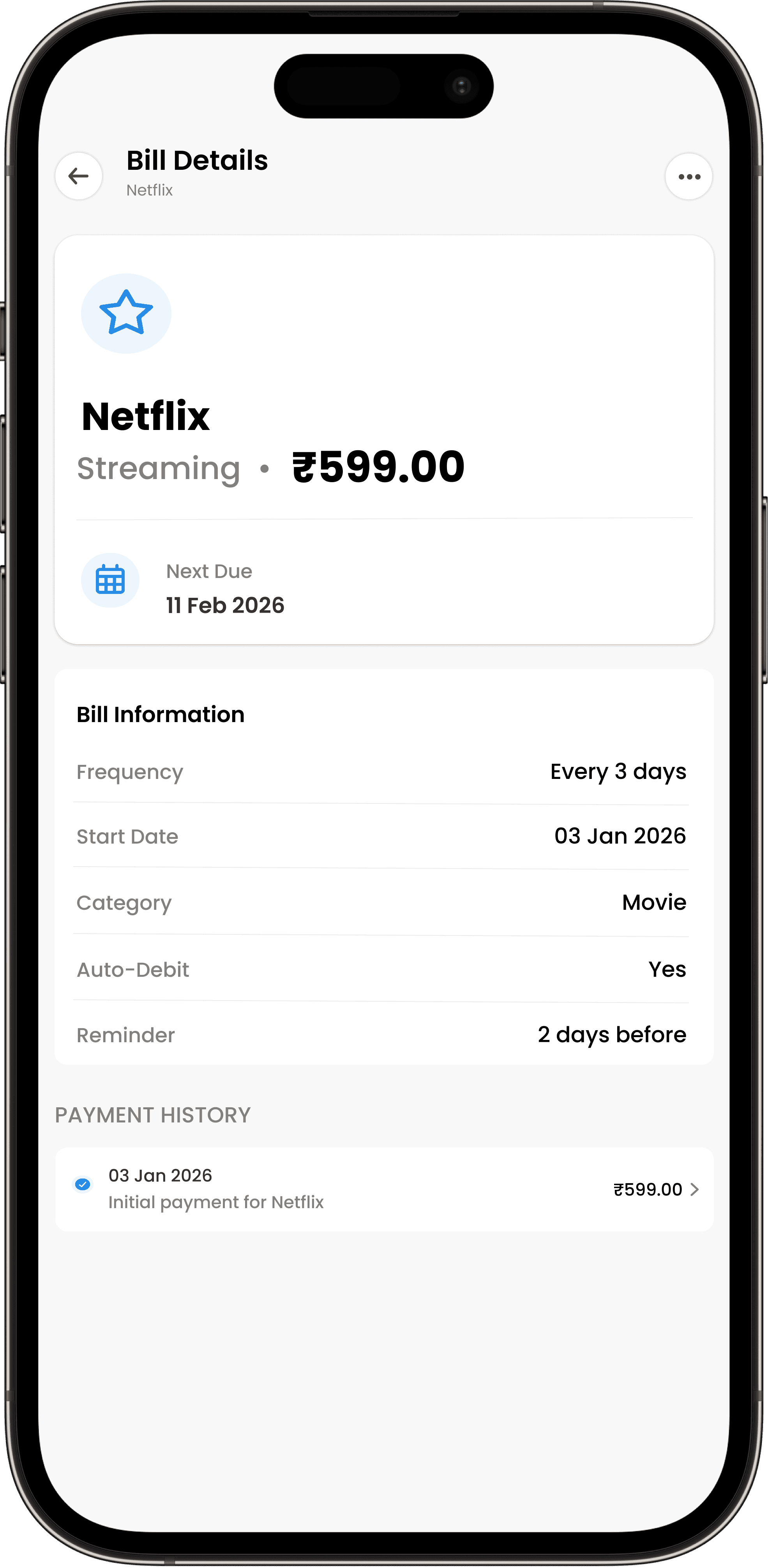 nexpenz recurring bills